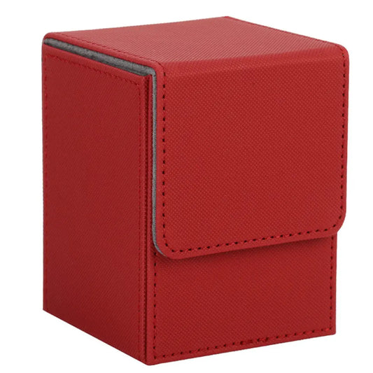 (160+) Red Leather Deck Box From KXM